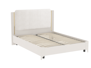 Кровать двуспальная Сиде Белый (СБК) в Краснотурьинске - krasnoturinsk.mebel-e96.ru