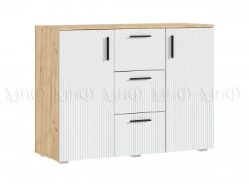 Комод Сильвия, крафт/белый (Миф) в Краснотурьинске - krasnoturinsk.mebel-e96.ru