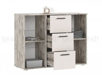 Комод Сильвия, дуб юкон/кашемир (Миф) в Краснотурьинске - krasnoturinsk.mebel-e96.ru