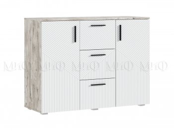 Комод Сильвия, дуб юкон/белый (Миф) в Краснотурьинске - krasnoturinsk.mebel-e96.ru
