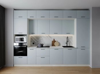 Кухонный гарнитур Смоки 3400 мм МДФ (Санвут) в Краснотурьинске - krasnoturinsk.mebel-e96.ru