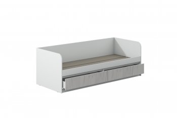 Кровать Соната 900 белый/крафт белый (Зарон) в Краснотурьинске - krasnoturinsk.mebel-e96.ru