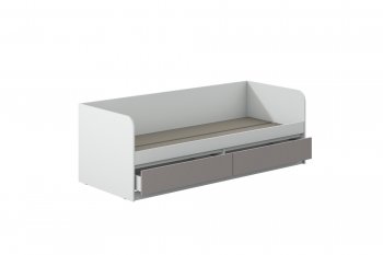 Кровать Соната 900 белый/кашемир(Зарон) в Краснотурьинске - krasnoturinsk.mebel-e96.ru