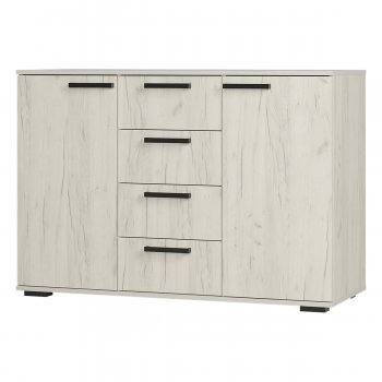 Комод Стандарт №2 NEW крафт белый  (БТС) в Краснотурьинске - krasnoturinsk.mebel-e96.ru