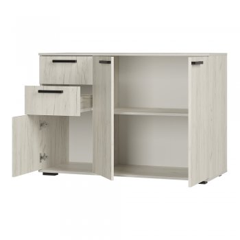 Комод Стандарт 3 NEW крафт белый (БТС) в Краснотурьинске - krasnoturinsk.mebel-e96.ru