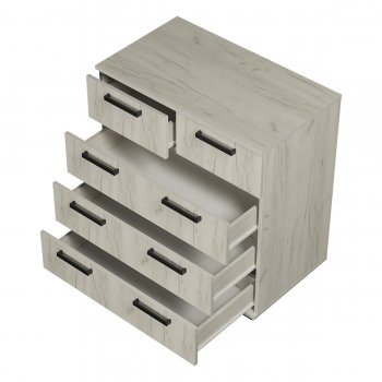 Комод Стандарт №5 NEW крафт белый (БТС) в Краснотурьинске - krasnoturinsk.mebel-e96.ru