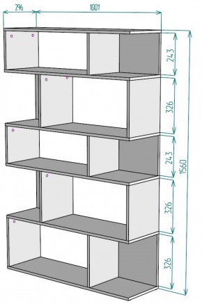 Стеллаж S11 (ДМ) в Краснотурьинске - krasnoturinsk.mebel-e96.ru