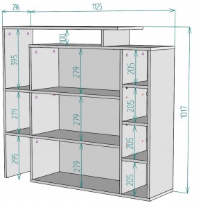 Стеллаж S36 (Белый) в Краснотурьинске - krasnoturinsk.mebel-e96.ru