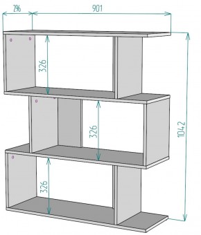 Стеллаж S41 (Белый) в Краснотурьинске - krasnoturinsk.mebel-e96.ru