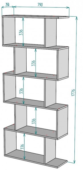 Стеллаж S50 (ДМ) в Краснотурьинске - krasnoturinsk.mebel-e96.ru