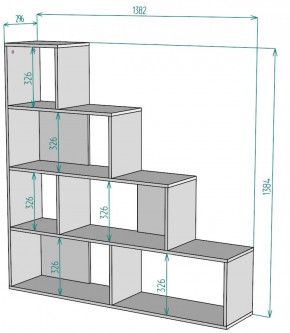 Стеллаж S65 (Белый) в Краснотурьинске - krasnoturinsk.mebel-e96.ru