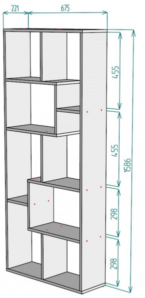 Стеллаж S8 (ДМ) в Краснотурьинске - krasnoturinsk.mebel-e96.ru