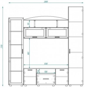 Стенка ТВА-14 в Краснотурьинске - krasnoturinsk.mebel-e96.ru