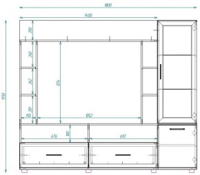 Стенка ТВА Сатурн в Краснотурьинске - krasnoturinsk.mebel-e96.ru