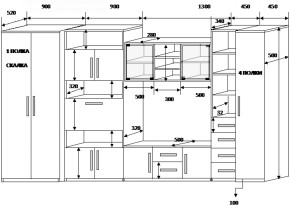 Стенка Вега 2 в Краснотурьинске - krasnoturinsk.mebel-e96.ru