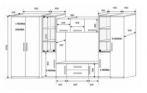 Стенка Вега 3 в Краснотурьинске - krasnoturinsk.mebel-e96.ru