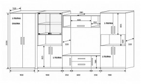 Стенка Вега 4 в Краснотурьинске - krasnoturinsk.mebel-e96.ru