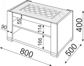 Стол журнальный Тиффани М09 (Риннер) в Краснотурьинске - krasnoturinsk.mebel-e96.ru