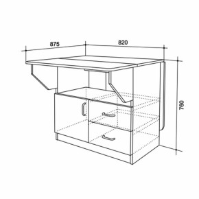 Стол-тумба (Мебельсон) в Краснотурьинске - krasnoturinsk.mebel-e96.ru