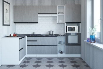 Кухонный гарнитур Сюита мега прайм 1500*2700 мм (Герда) в Краснотурьинске - krasnoturinsk.mebel-e96.ru