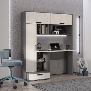 Стол компьютерный Техно графит/крафт  (БТС) в Краснотурьинске - krasnoturinsk.mebel-e96.ru