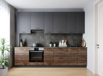 Кухонный гарнитур высокий Трансильвания 3000 мм (Санвут) в Краснотурьинске - krasnoturinsk.mebel-e96.ru