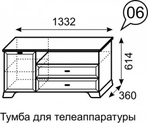 Тумба для телеаппаратуры Венеция 6 бодега в Краснотурьинске - krasnoturinsk.mebel-e96.ru