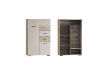 Стенка Турин крафт серый/кашемир, модульная (ВВР) в Краснотурьинске - krasnoturinsk.mebel-e96.ru