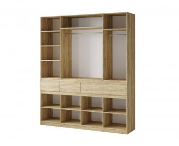 Шкаф 2000 мм Турин ЛДСП крафт серый/кашемир (ВВР) в Краснотурьинске - krasnoturinsk.mebel-e96.ru