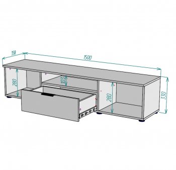 Тумба ТВ TV10 (Аларти) в Краснотурьинске - krasnoturinsk.mebel-e96.ru