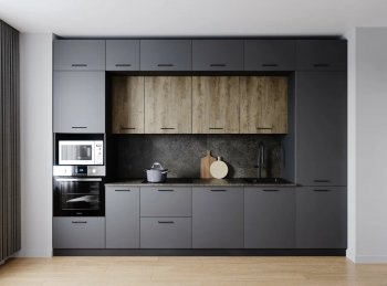 Кухонный гарнитур Умбра 3400 мм МДФ (Санвут) в Краснотурьинске - krasnoturinsk.mebel-e96.ru