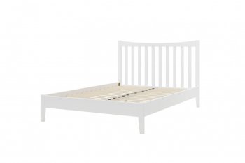 Кровать из массива Виола белый античный (БМ) в Краснотурьинске - krasnoturinsk.mebel-e96.ru