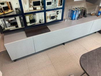 Стенка Сканди МДФ НМ-001 грин грей софт (Стиль) в Краснотурьинске - krasnoturinsk.mebel-e96.ru