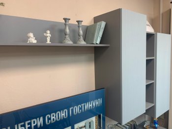 Стенка Сканди МДФ НМ-001 грин грей софт (Стиль) в Краснотурьинске - krasnoturinsk.mebel-e96.ru