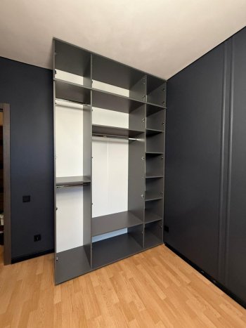 Шкаф 1600 мм 4-х створчатый Норд с антресолью графит (Миф) в Краснотурьинске - krasnoturinsk.mebel-e96.ru