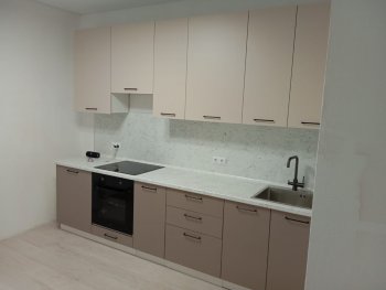 Кухонный гарнитур высокий Латте 3000 мм, Стол. 26 мм в Краснотурьинске - krasnoturinsk.mebel-e96.ru