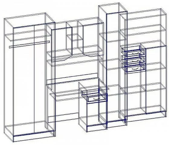 Стенка детская Юниор МДФ (Регион) в Краснотурьинске - krasnoturinsk.mebel-e96.ru